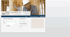 Desktop Screenshot of duffeyconst.com
